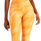 ID Ideology Leggings femininas de compressão com bolso lateral e corte curto, laranja, tamanho grande