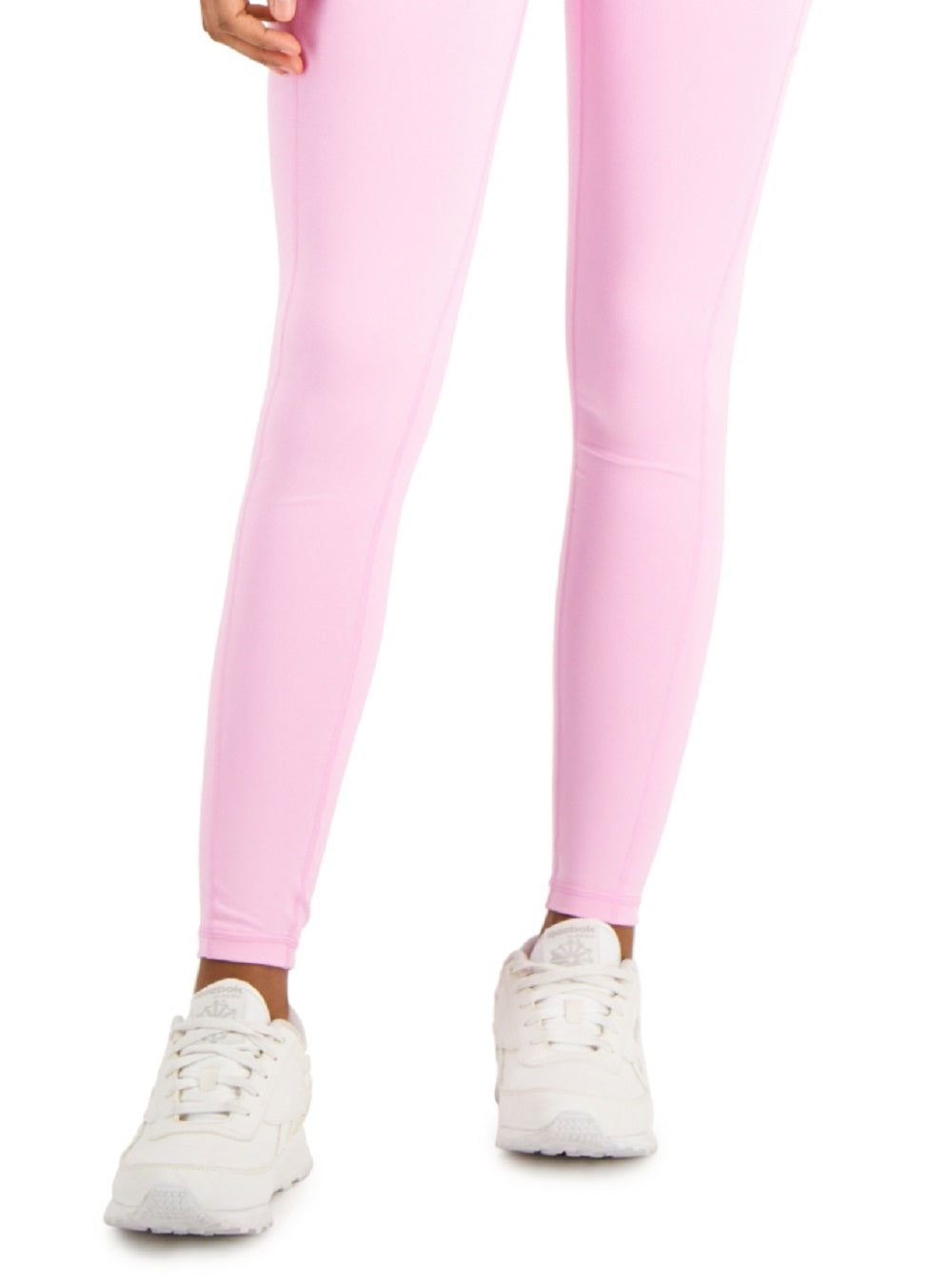 ID Ideology Leggings femininas de cintura alta com bolso lateral 7/8, tamanho pequeno, rosa