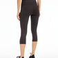 ID Ideology Leggings curtas de compressão femininas, cintura alta, bolso lateral, cinza, tamanho pequeno M