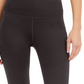 ID Ideology Leggings curtas de compressão femininas, cintura alta, bolso lateral, cinza, tamanho pequeno M