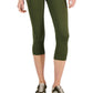 ID Ideology Leggings femininas de compressão com cintura alta e bolso lateral, tamanho pequeno, verde, médio
