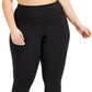 Leggings curtas femininas ID Ideology pretas tamanho 1X