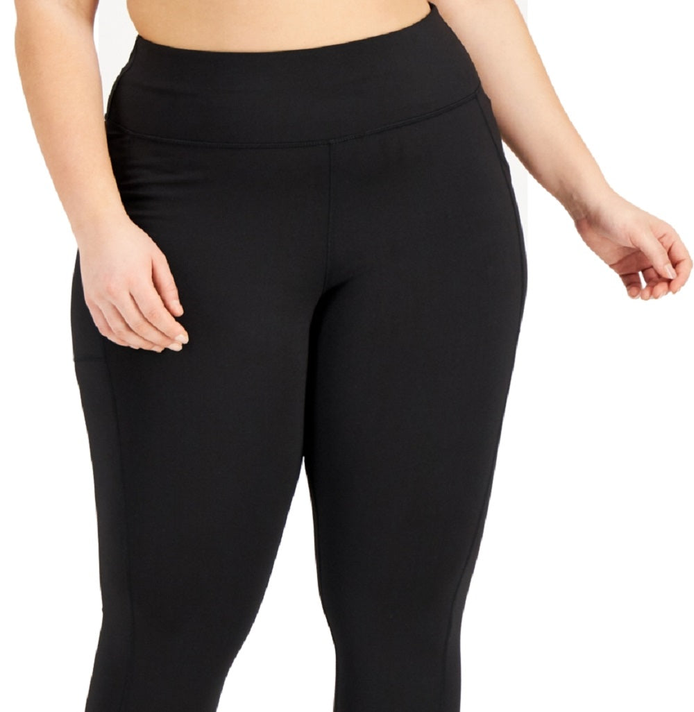 Leggings curtas femininas ID Ideology pretas tamanho 1X