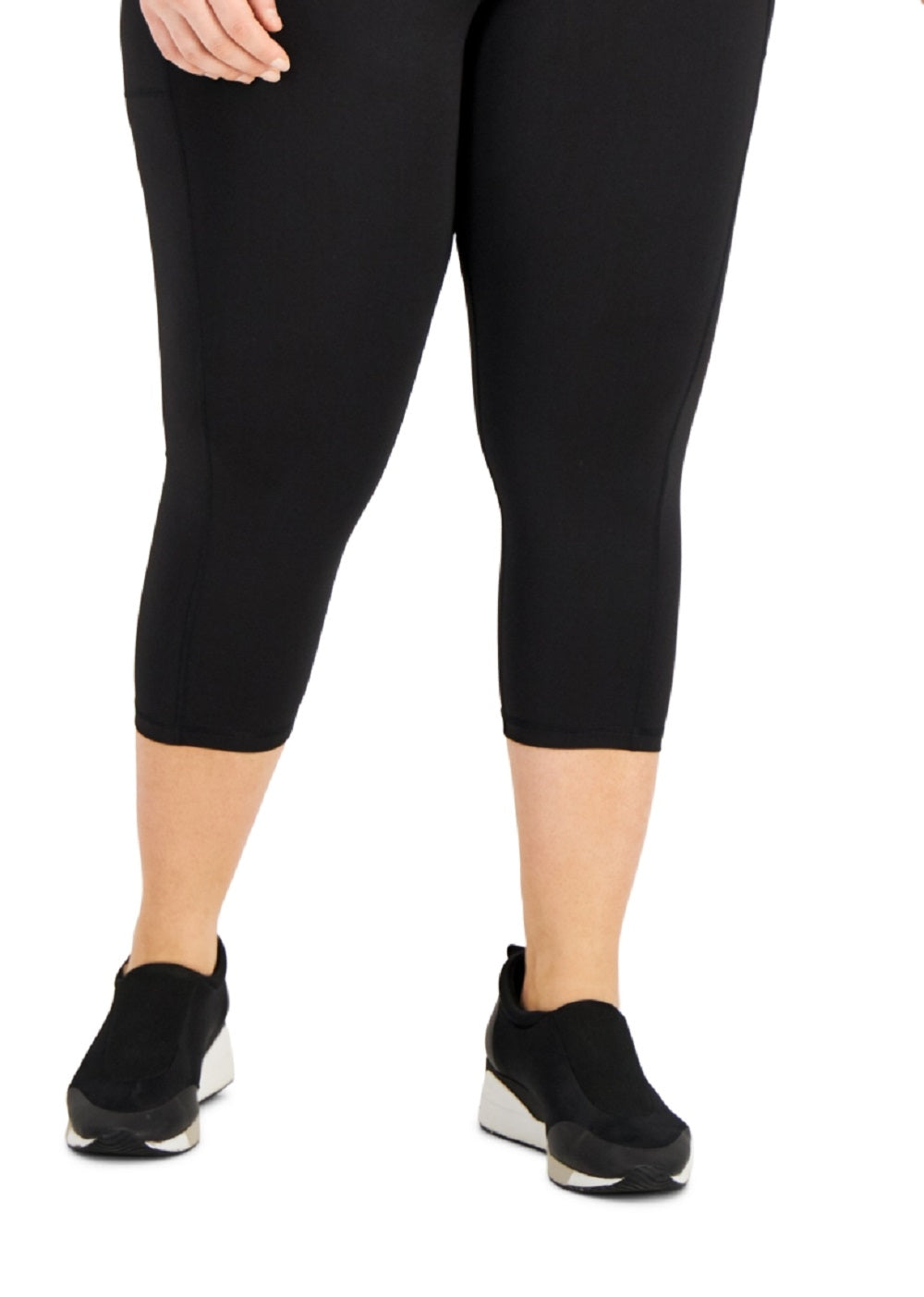 Leggings curtas femininas ID Ideology pretas tamanho 1X
