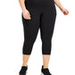 Leggings curtas femininas ID Ideology pretas tamanho 1X