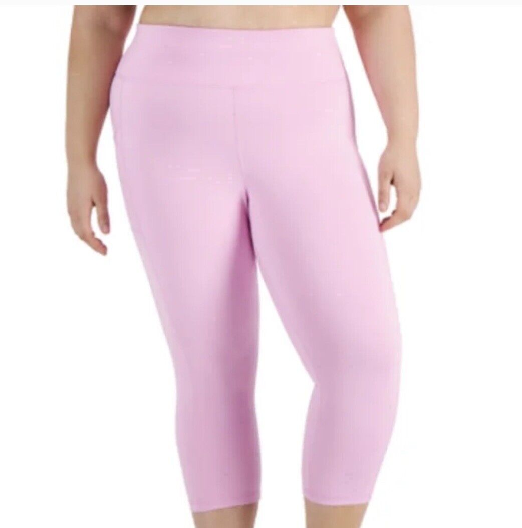 Leggings Cropped Femininas ID Ideology Rosa Tamanho 3X