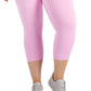 Leggings Cropped Femininas ID Ideology Rosa Tamanho 3X