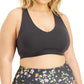 Conjunto de sutiã esportivo feminino ID Ideology cinza tamanho 3X