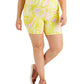 ID Ideology Shorts de ciclismo feminino estampado Whirl, amarelo, tamanho 2X