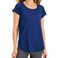 Conjunto de moletom feminino ID Ideology Essentials, camiseta azul, tamanho XX-G