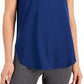 Conjunto de moletom feminino ID Ideology Essentials, camiseta azul, tamanho XX-G
