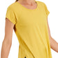 Conjunto de moletom feminino ID Ideology Essentials, camiseta amarela