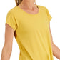 Conjunto de moletom feminino ID Ideology Essentials, camiseta amarela, tamanho médio