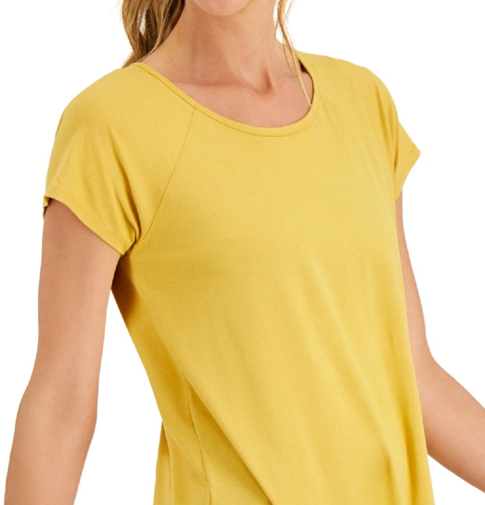 Conjunto de moletom feminino ID Ideology Essentials, camiseta amarela, tamanho médio
