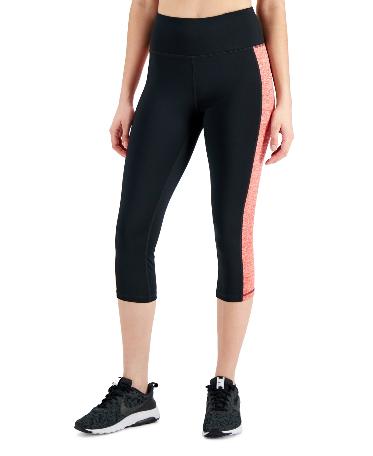 ID Ideology Leggings Cropped Colorblocked Essentials Feminina Vermelha Tamanho X-S