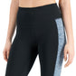 ID Ideology Leggings Cropped Colorblocked Essentials Femininas Cinza Tamanho X-G