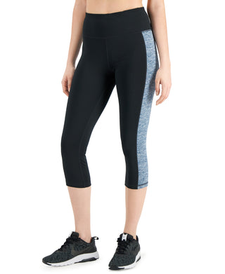 ID Ideology Leggings Cropped Colorblocked Essentials Femininas Cinza Tamanho X-G