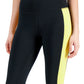 ID Ideology Leggings Cropped Colorblocked Essentials Femininas Amarelas Tamanho XX-G