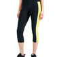 ID Ideology Leggings Cropped Colorblocked Essentials Femininas Amarelas Tamanho XX-G