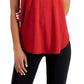 Conjunto de moletom feminino ID Ideology Essentials, regata vermelha, tamanho X-S