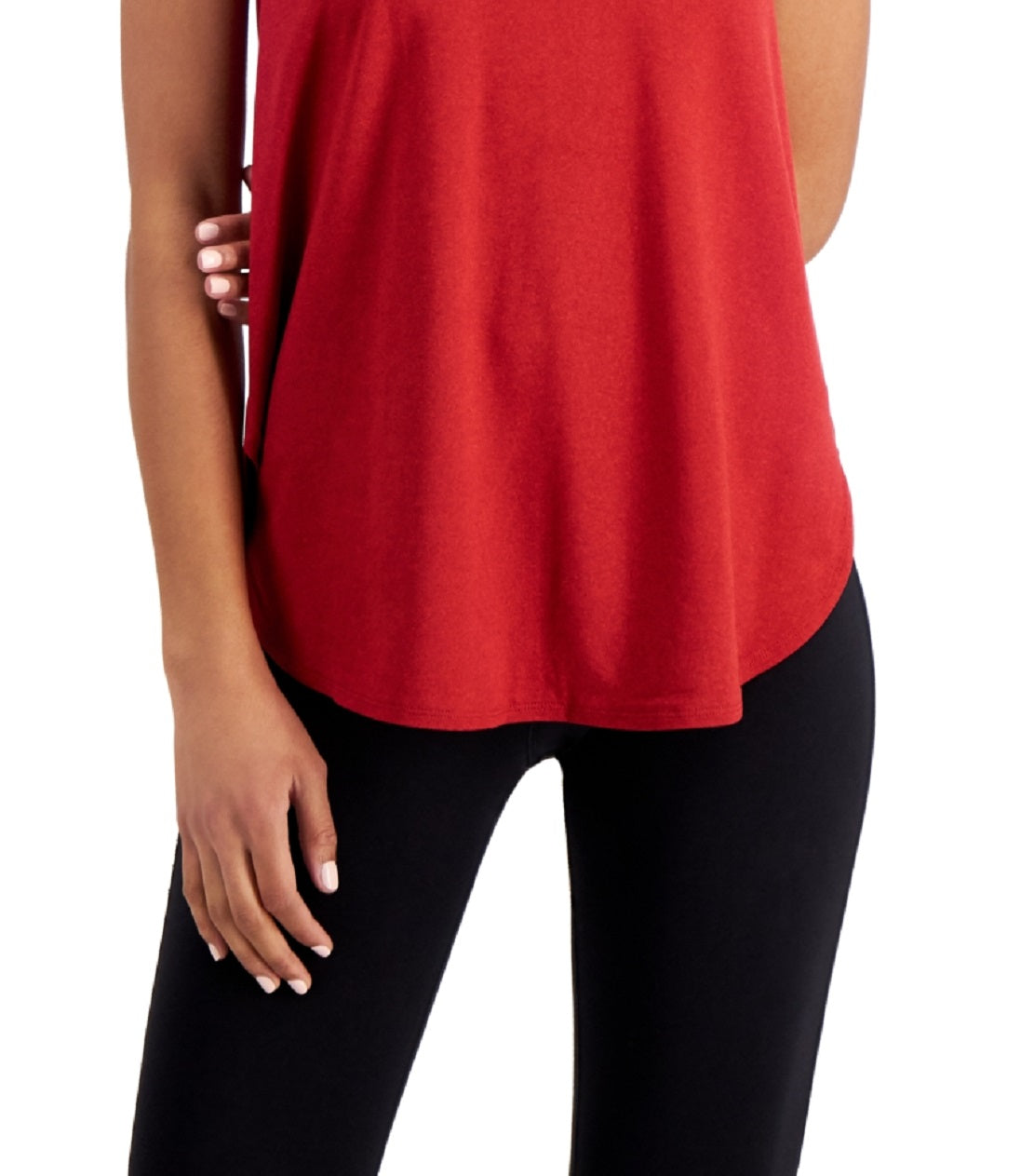 Conjunto de moletom feminino ID Ideology Essentials, regata vermelha, tamanho X-S