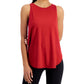 Conjunto de moletom feminino ID Ideology Essentials, regata vermelha, tamanho pequeno