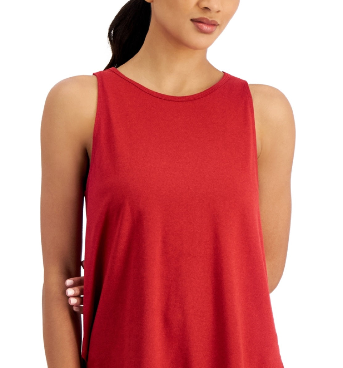 Conjunto de moletom feminino ID Ideology Essentials, regata vermelha, tamanho X-G