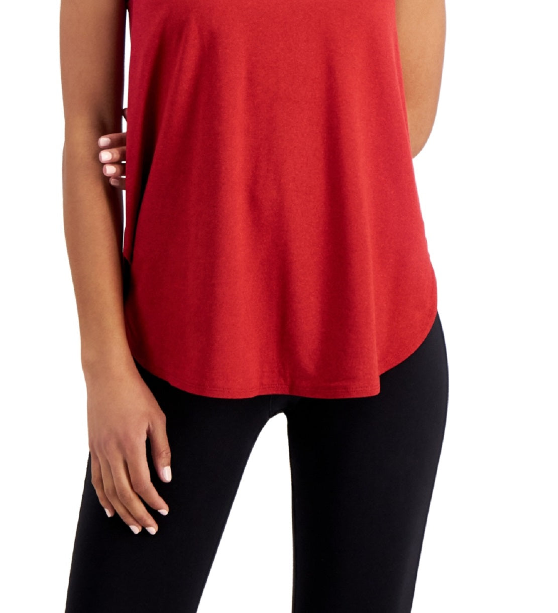 Conjunto de moletom feminino ID Ideology Essentials, regata vermelha, tamanho X-G