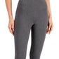 Conjunto de moletom feminino ID Ideology Essentials, comprimento 7/8, leggings, cinza, tamanho médio