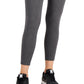 Conjunto de moletom feminino ID Ideology Essentials, comprimento 7/8, leggings, cinza, tamanho médio