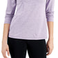 ID Ideology Essentials Top 1/4 com zíper feminino roxo tamanho XX-G