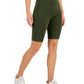 ID Ideology Shorts de ciclismo feminino sólido 10 algodão verde tamanho grande