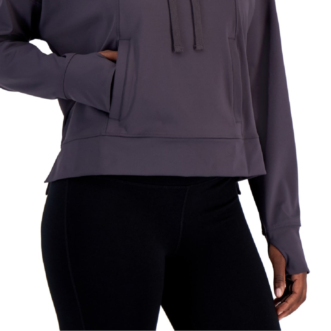 ID Ideology Moletom feminino relaxado e tecnológico, cinza, tamanho pequeno