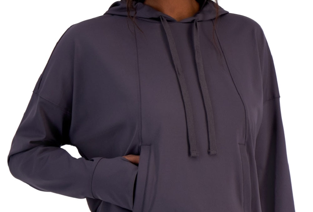 ID Ideology Moletom feminino relaxado e tecnológico cinza tamanho XX-G