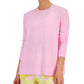 ID Ideology Top feminino ativo sólido com gola redonda rosa tamanho XX-G