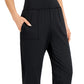 Calça de moletom feminina ID Ideology Relaxed, preta, tamanho X-S