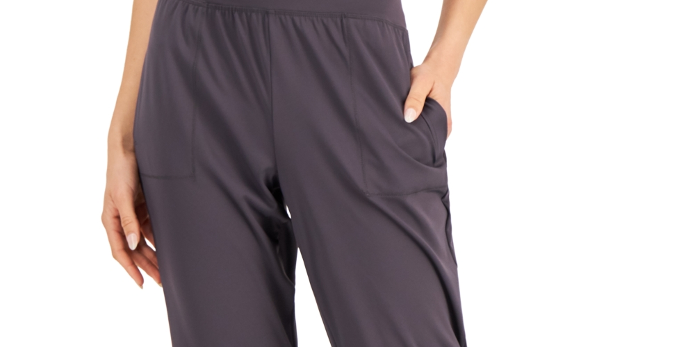 Calça de moletom feminina ID Ideology Relaxed, cinza, tamanho XS