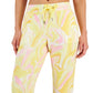 Calça jogger slim estampada Active Whirl feminina ID Ideology amarela
