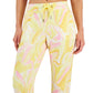 Calça jogger slim estampada Active Whirl feminina ID Ideology amarela