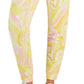 Calça jogger slim estampada Active Whirl feminina ID Ideology, amarela, tamanho extragrande
