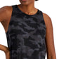 Conjunto de moletom feminino ID Ideology Essentials com regata camuflada preta, tamanho XX-G