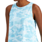 Conjunto de moletom feminino ID Ideology Essentials com regata camuflada azul