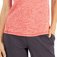 Camiseta ID Ideology Essentials Rapidry Heathered Performance Feminina Vermelha Tamanho P