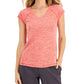 Camiseta ID Ideology Essentials Rapidry Heathered Performance Feminina Vermelha Tamanho XX-G