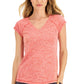 Camiseta ID Ideology Essentials Rapidry Heathered Performance Feminina Vermelha Tamanho XX-G