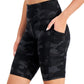 ID Ideology Shorts de ciclismo de compressão feminino, preto, tamanho médio