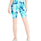 ID Ideology Shorts de ciclismo feminino com estampa de compressão, tamanho grande, azul, 10 unidades