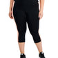 Legging Capri Colorblock Feminina ID Ideology Preta Tamanho XL