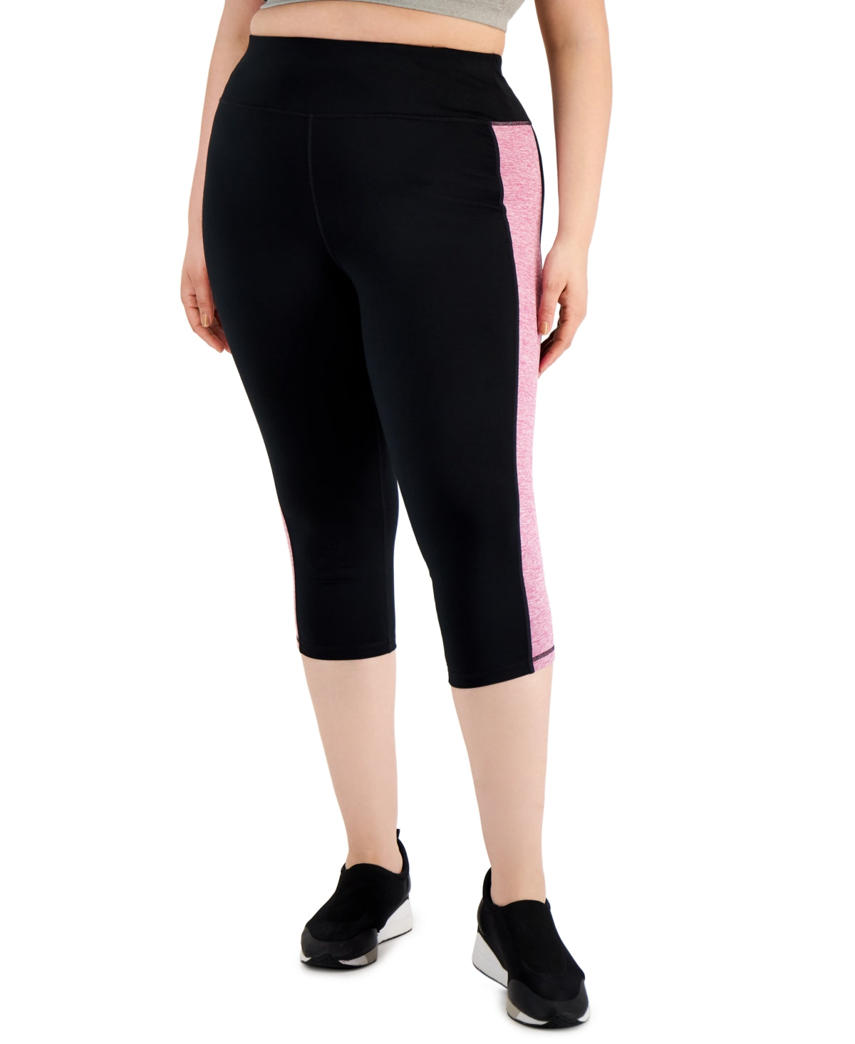 Legging Capri Colorblocked Feminina ID Ideology Rosa Tamanho 2X