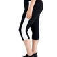 Legging Capri Colorblock Feminina ID Ideology Preta Tamanho 3X